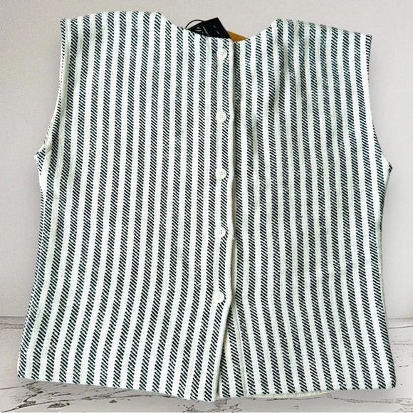 NWT NO.6 IZZY TOP Tulum Stripe Cream & Black Size S - Picture 10 of 15